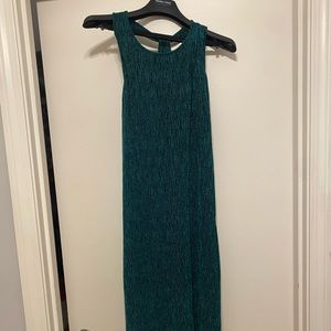 Emerald Crushed Velvet Dress. Maeve By Anthropologie